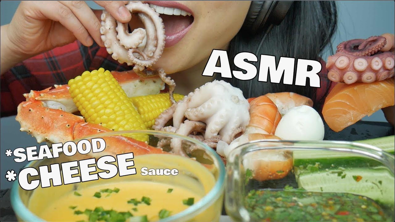 ASMR SEAFOOD BOIL *CHEESE Sauce (EATING SOUNDS) NO TALKING | SAS-ASMR