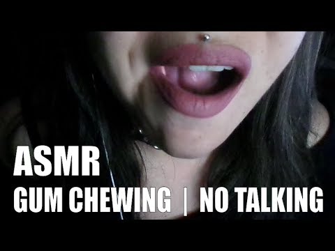 [ASMR] GUM CHEWING NO TALKING | BLOWING BUBBLES | REQUESTED