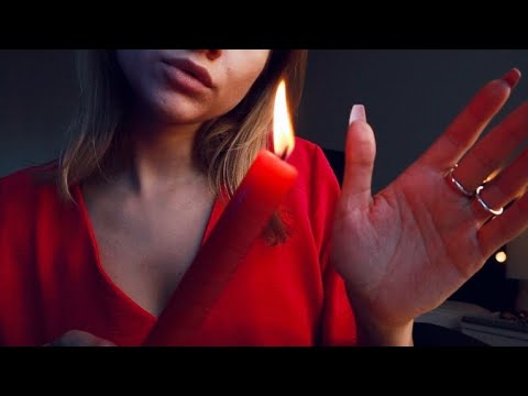 ASMR Tarot Reading Roleplay Reiki Energy cleaning | Runes Crystal Healing, Plucking | Hand Movements