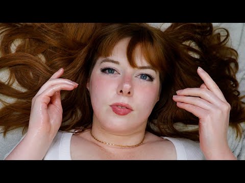 ASMR | Come Lay Down With Mommy (gentle praise and face touching with oil)