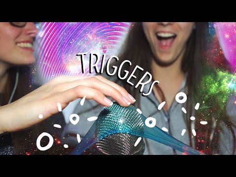 ASMR 2 Girls Tons of Triggers!!! (Tapping, Mouth Sounds, Slime in Your Ears)