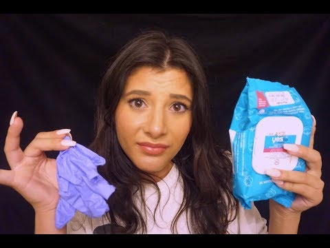 ASMR B*tchy Big Sis Cleans Your Face | Gum Chewing & Personal Attention