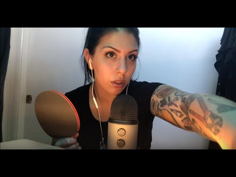 My *first* ASMR video! Whisper, sticky tapping, ping pong paddle, and more!