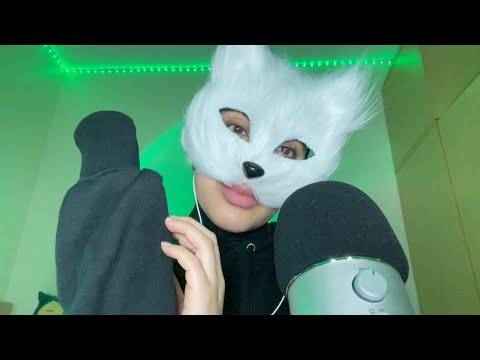 ASMR hoodie scratching and mouth sounds ✨ | tingly triggers for sleep and relaxation
