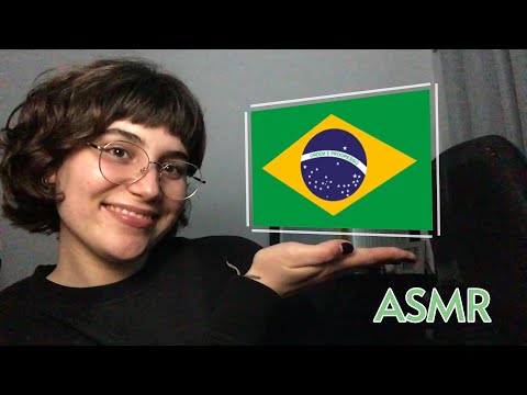 ASMR teaching you Brazilian Portuguese 🇧🇷 (soft spoken & pencil movements)