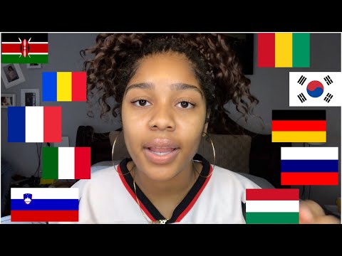 ASMR- SPEAKING IN DIFFERENT LANGUAGES (French, Swahili, Korean...) 💖
