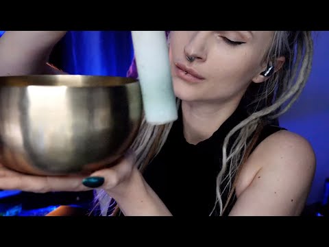 ASMR Aura clensing, sinnging bowl, tuning fork, smudging and pulling