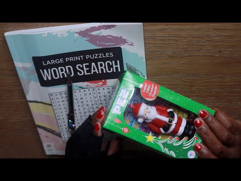STAGE MUSICALS WORD SEARCH SANTA GRAPE PEZ ASMR EATING SOUNDS