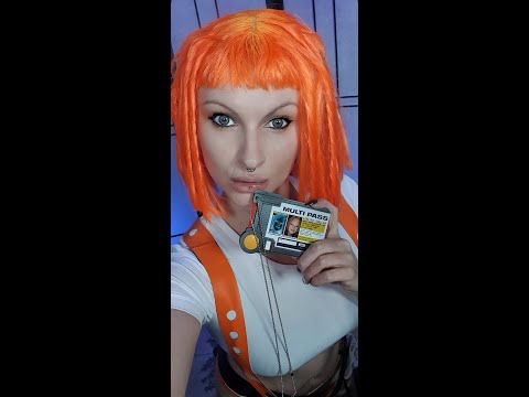 Leeloo Dallas ASMR The Fith Element Multipass tapping screen touching