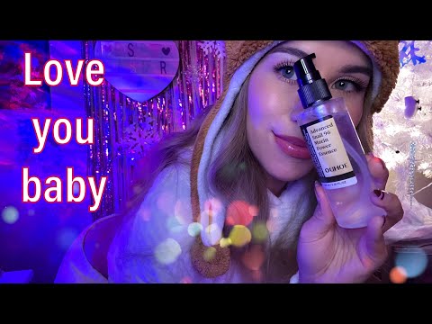 ASMR Girlfriend Role Play - After Shower Routine 🩷