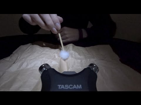 [音フェチ] 梵天-BONTEN-「紙袋」[ASMR] Brushing "Paper bags" by Ear cleaning stuff JAPAN
