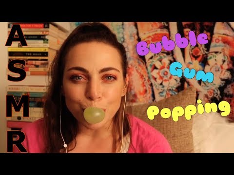 ASMR | Bubble Gum 🍬 Blowing & Popping Bubbles | Mouth Sounds | Countdown to Sleep