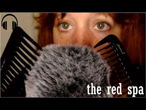 ASMR 1 hour of inaudible whisper, brushing mic and leather gloves ( mouth sounds, close up, long)