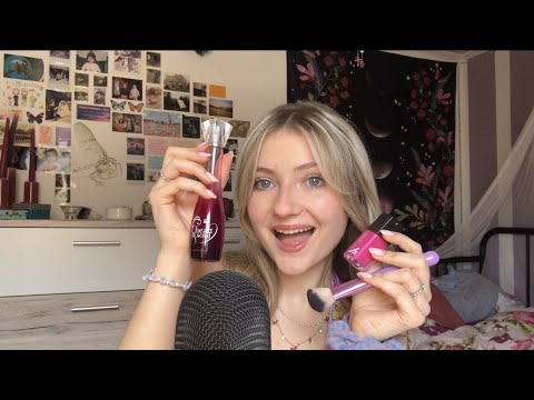 ASMR| pink and purple triggers for relaxation