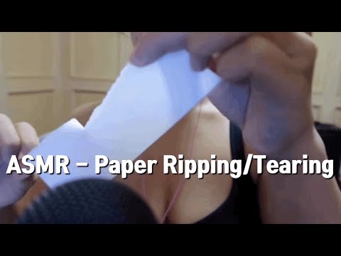 ASMR (Request) - Paper Ripping/Tearing No Talking 종이 찢는 소리 노토킹