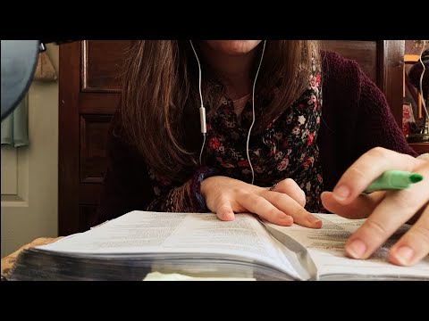ASMR Bible Study With Me | Inaudible Whisper, Tapping, White Noise NO TALKING