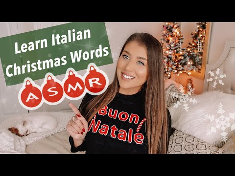 ASMR | Learn Italian Christmas Words | Whispered Teaching