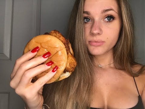 ASMR- Chick-fil-A meal/ tingly whisper ramble🐮