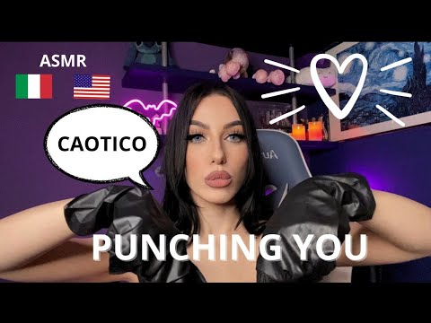 ASMR CAOTICO - PUGNI RILASSANTI PER DORMIRE 😂 (fast aggressive punching you asmr)