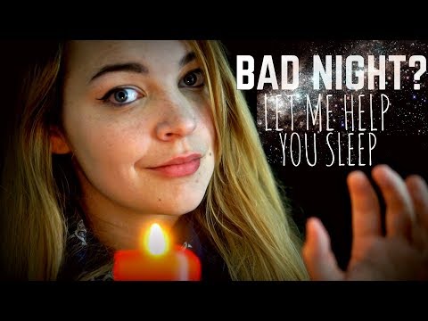 ASMR Helping You Sleep After a Nightmare | Hand Movements, Candle Blowing, Soft Spoken [Binaural]