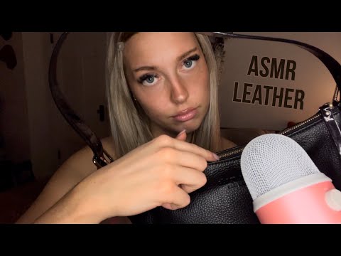 Asmr | Leather triggers for sleep + Repeating the word “Handbag” (so tingly)