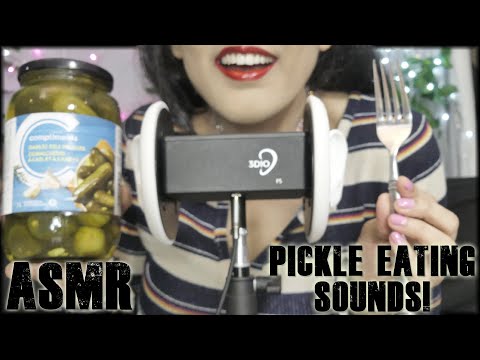 ASMR Eating Sounds For Sleep 😴 💤 Eating Pickles 🥒🥒🥒 3DIO BINAURAL ♡💖