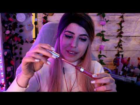 ASMR Lipstick Application On You With Mouth Sounds And Tapping 💄👄 (No Talking)