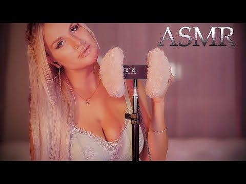 ASMR 💜 Soft Whispering & Fluffy Mic Sounds for Deep Sleep 💜 All Up in Your Ears ✨😴