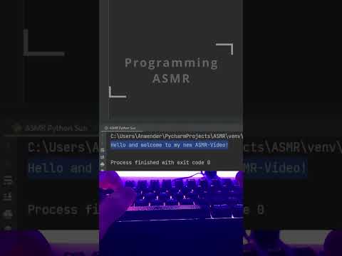 ASMR | Keyboard Sounds and programming in Python for your tingles