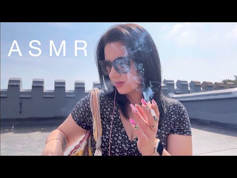 ASMR | My Bag Collection 🎒(Smoking Cigarettes, Whispering, Crinkle Sounds & Tapping)