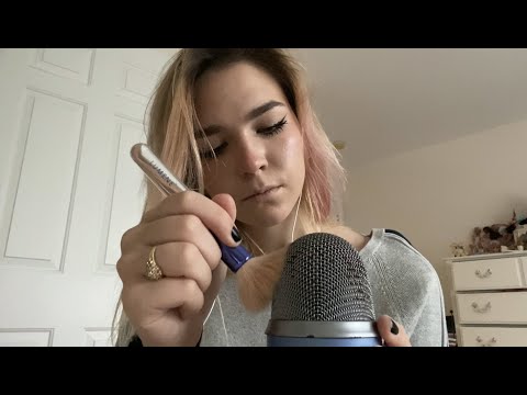 ASMR mic brushing no talking