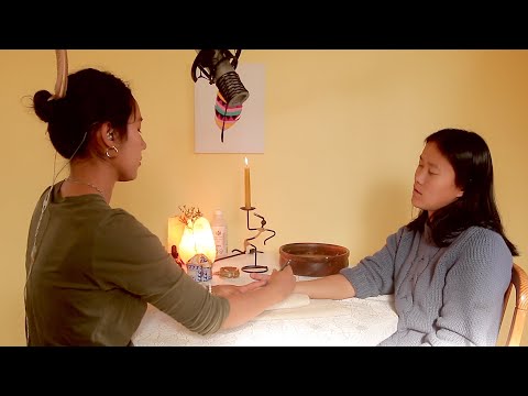 [ASMR] Gua Sha Acupressure Hand Massage with Marika (Real Person)