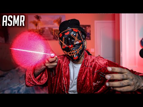 ASMR | **INSANE RED LASER POINTING**  For SLEEP And Relaxation Whispers  Tapping Soothing Triggers
