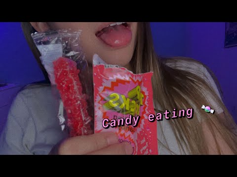 ASMR|| Eating Candy 🍭+ mouth sounds