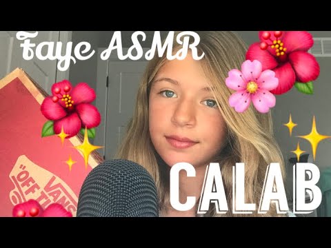 ASMR tapping and scratching cardboard ✨ Calab with ~ Faye ASMR