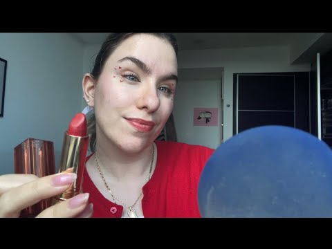 ASMR Best Friend Doing Your Valentines Day Makeup (layered sounds)