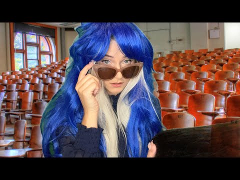 ASMR Crazy Roommate Follows You to Class "Undercover" to Play With Your Hair