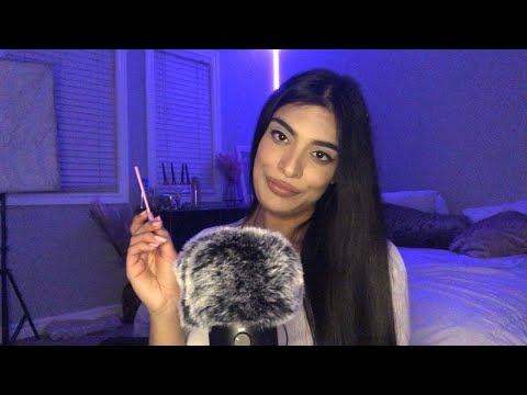 ASMR Inaudible whispering + Spoolie nibbling (loads of mouth sounds 👅👄)