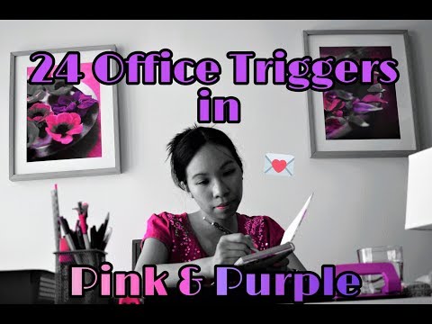 ASMR NO TALKING: 24  Relaxing Office Sounds | BINAURAL | Colour Triggers 9