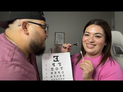 ASMR| Funny Cranial Nerve Exam On Real Person 🤭