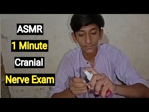 Relaxing Cranial Nerve Exam ASMR in 1 Minute