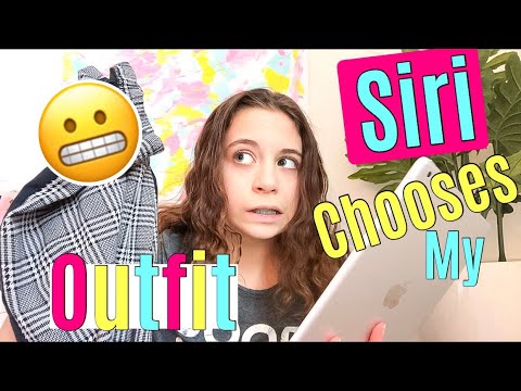 Siri Chooses my Outfit! *SHOCKING!