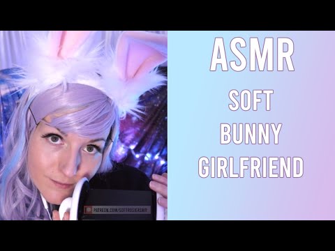 ASMR Bunny Girlfriend 🐰 Pets, Whispers, Compliments [Soft Rosie ASMR] (small ear taps and kisses)