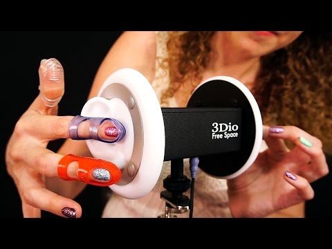 ASMR Tapping & Ear Massage With Tippi Rubber Finger Pads on 3Dio (No Talking After Intro)