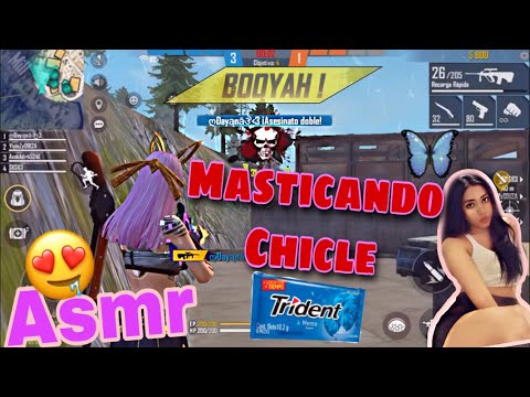ASMR FREE FIRE ~ Sonidos MASCANDO CHICLE / Mouth Sounds!!💋