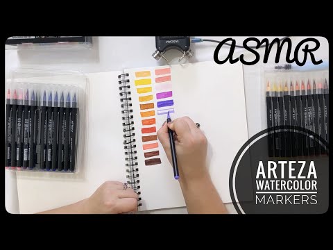 ASMR Rambling and Testing Watercolor Markers
