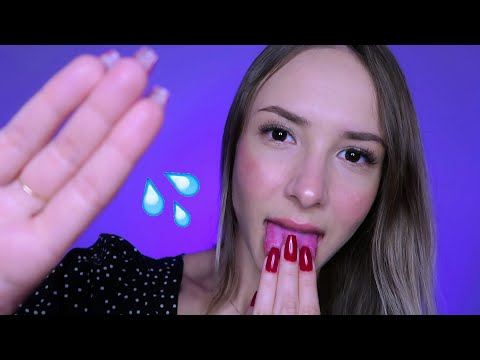 ASMR - SPIT PAINTING YOUR FACE #2 💦 mouth sounds