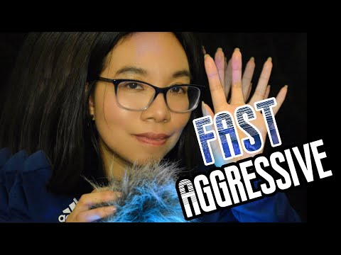 ASMR UNPREDICTABLE FAST AND AGGRESSIVE TRIGGERS FOR SHORT ATTENTION SPAN (2 Minutes) ⚡😮