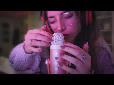 ASMR New Mic Test! mic scratching, mouth sounds, tapping..