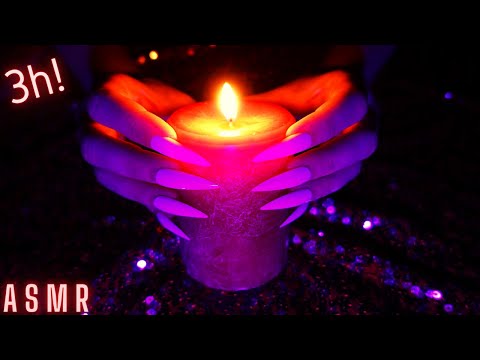 Asmr Candle Scratching and Tapping with Long Nails | Asmr No Talking for Sleep - 3 Hours Asmr